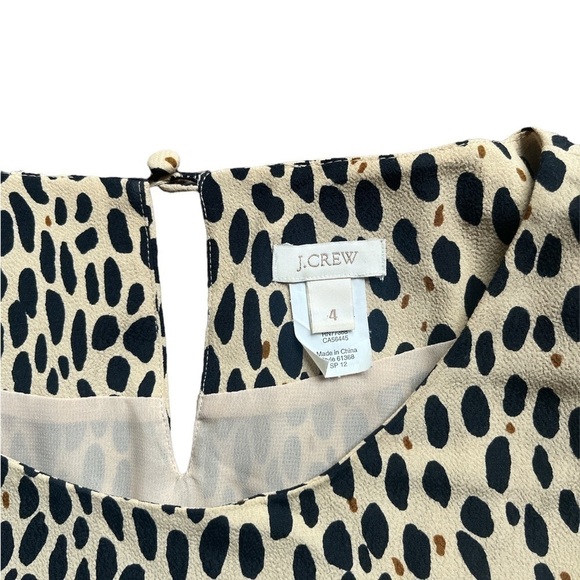 JCrew Leopard Print Long Sleeve Dress size 4. - Picture 4 of 10
